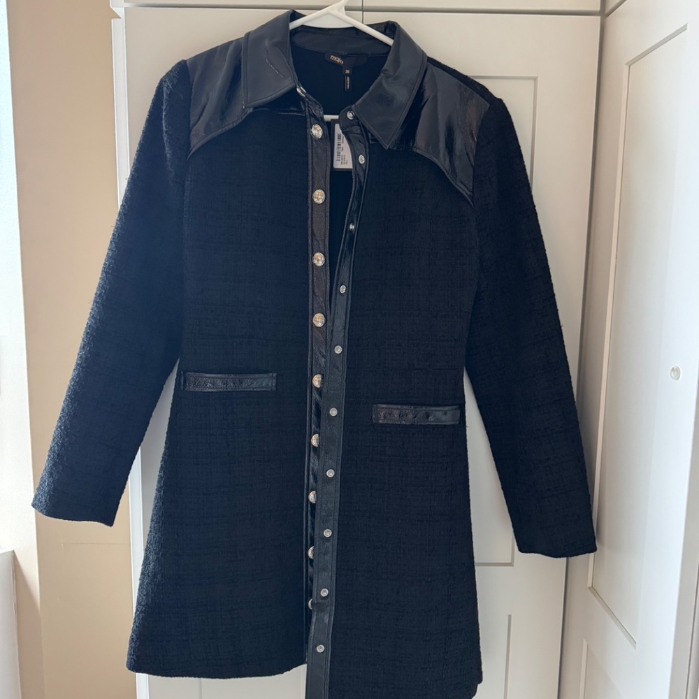 NEW WITH TAGS MAJE LONGSLEEVE BUTTON FRONT COLLAR… - image 2